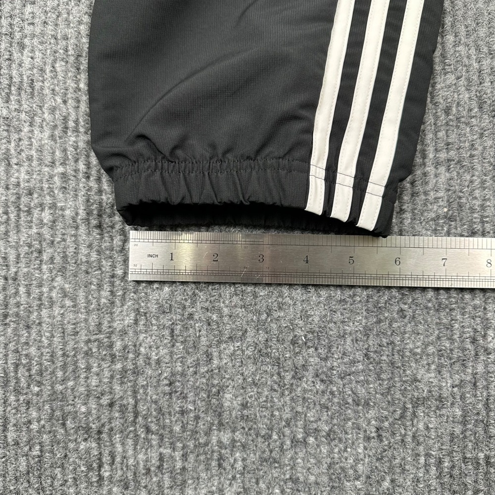Adidas 3-Stripes Wind Pants Mens XL White Stripe Mesh Lined Track Pants Athletic - Picture 10 of 10